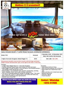 maldives package promotion 1212